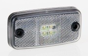 фонарь габаритный! LED, белый, 110х54, с проводом 0.5м\ FT019BLED FRISTOM