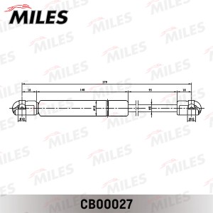Упор газовый крышки багажника AUDI/VW A4/PASSAT VARIANT 95-00 CB00027 CB00027 MILES