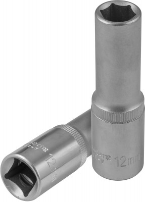 головка торцевая! глубокая 1/2''DR, 12 мм\ S04HD4112 JONNESWAY