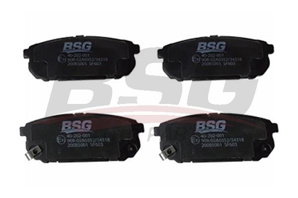 Колодки тормозные KIA Sorento (02-) задние (4шт.) BSG BSG 40-200-002 BSG