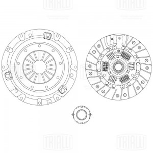 Сцепление в сборе для а/м Chery Tiggo T11 (06-) 2.0i [4G63]/2.4i [4G64] (с мех.м FR2702 TRIALLI