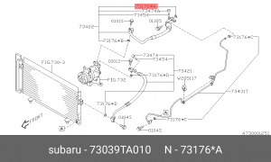 Сальник SUBARU 73039-TA010 73039TA010 SUBARU