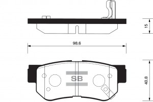 Колодки тормозные дисковые Hyundai Sonata 99-00 SP1117 SP1117 SANGSIN