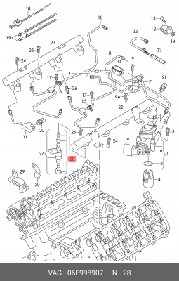 (8 ГР.), PЕМОНТНЫЙ КОМПЛЕКТ ДЛЯ 06E 998 907 VAG