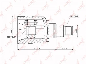 ШРУС внутр. CI-7502 LYNXAUTO