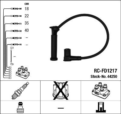 Провода высоковольтные RCFD1217 44250 NGK