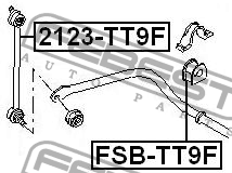 Тяга стабилизатора 2123-TT9F 2123-TT9F FEBEST