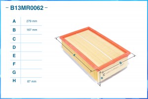Фильтр воздушный B13MR0062 B13MR0062 CWORKS
