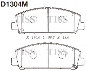 Замена на D1304MH Колодки тормозные D1304M D1304M MK KASHIYAMA