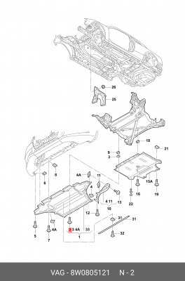 AUDI A4 /A5/S5 /Q5 8W0 805 121 VAG