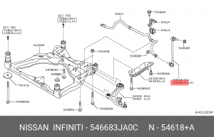 Стойка стабилизатора 54668-3JA0C 54668-3JA0C NISSAN
