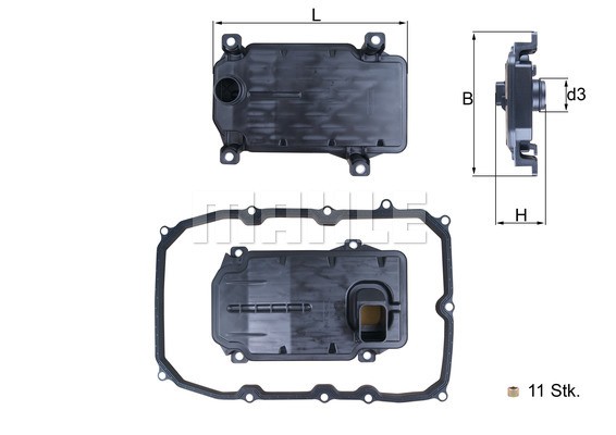 AUDI Q7 (2005>)/ VW TOUAREG (2010>) К/КТ С ПРОКЛАДКОЙ HX187KIT MAHLE KNECHT