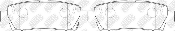 Колодки тормозные TOYOTA Mark 2 задние (4шт.) NIBK PN1323 NIBK