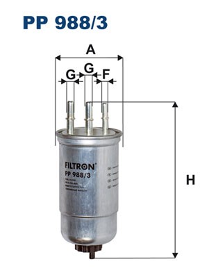 Фильтр топливный PP988/3 FILTRON