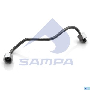 Трубка топливная КАМАЗ-5490 MERCEDES высокого давления от ТНВД к форсунке SAMPA 204.227 SAMPA
