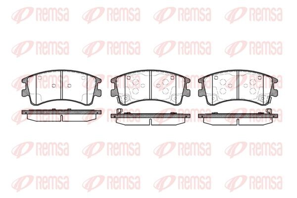 970 02 колодки дисковые п.\ Mazda 6 GG/GY 2.0Di 136HP/2.0i/2.2i 02> 097002 REMSA