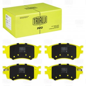 Колодки тормозные дисковые передние керамические PRO PF0804CR TRIALLI
