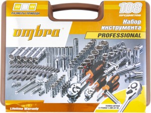 набор инструментов! 108пр. универсальный 1/4'', 3/8'', 1/2''\ OMT108S OMBRA