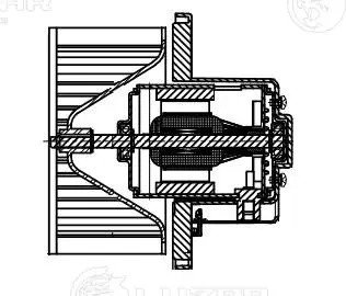 Вентилятор отопителя для а/м Kia Spectra (00-) (тип Halla) LFh08A1 LFH08A1 LUZAR