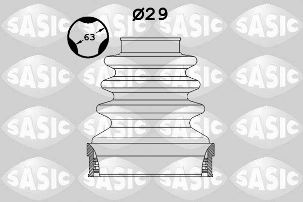 Пыльник ШРУСа внутренний CITROEN C4, PEUGEOT 307 2873883 2873883 SASIC