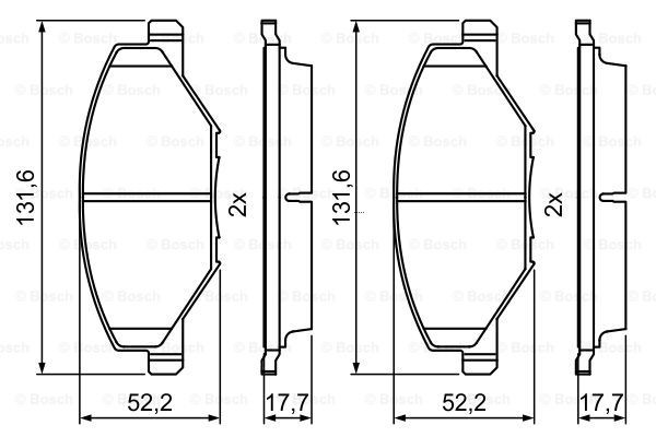 VW POLO RUS, SKODA FABIA/RAPID 0986495390 BOSCH