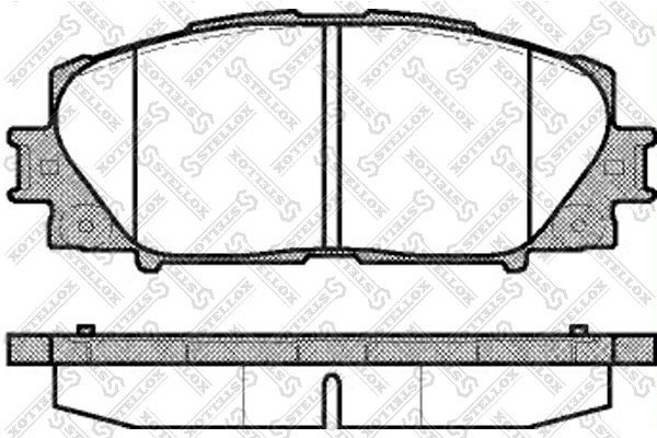 колодки дисковые п.!\ Lifan Celliya, X50, Toyota Yaris 1.0VVTi 06> 002-009-SX STELLOX