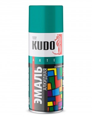 Краска бирюзовая аэрозоль 520мл KUDO KU-1020 KUDO