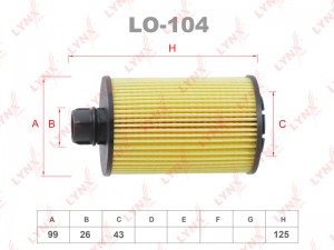 фильтр масляный!\ Chevrolet Captiva II 2.2CDTi/ Cruze 2.0Cdi/Orlando 2.0VCDI LO-104 LYNXAUTO