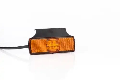 фонарь габаритный! жёлтого цвета, LED, с кронштейном, проводом 0.5м\ FT017ZKLED FRISTOM