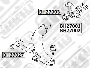 SUBARU IMPREZA (1996-2000) BH27027 JIKIU