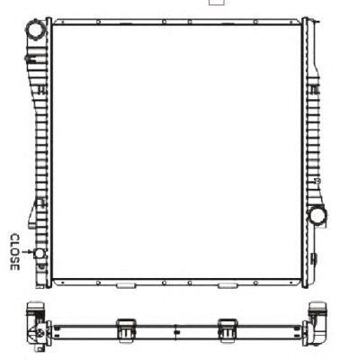 Радиатор BMW X5 (E53) (00-) системы охлаждения NRF 55330 NRF