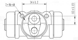Цилиндр торм. Nissan Pathfinder (95-) зад. лев./прав. d=22.2мм (CF 0307) CF0307 TRIALLI