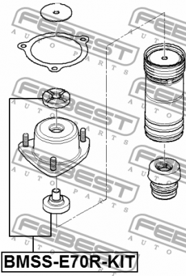 Опора амортизатора задняя BMW X5 E70 2006-2013 BMSS-E70R-KIT BMSS-E70R-KIT FEBEST