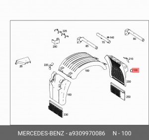 ACTROS A9309970086 MERCEDES BENZ