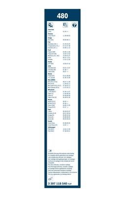 Щетка стеклоочистителя М-2141 480мм BOSCH 3 397 118 540 BOSCH
