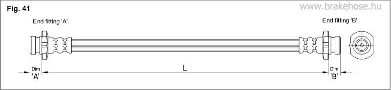 Шланг тормозной FT1250 FT1250 K K