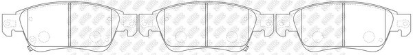 Колодки тормозные INFINITI G35,37,25 (06-),Q60,G,QX50,EX (07-) передние (4шт.) N PN0388 NIBK