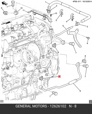 Шайба OPEL OE 12626102 GENERAL MOTORS