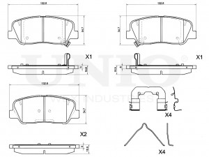 Колодки тормозные диск. передние BRP-20026 UNIO
