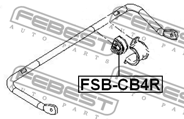 Втулка стабилизатора задняя FORD FOCUS II CB4 2008­2011 (15мм) FSB-CB4R FSB-CB4R FEBEST