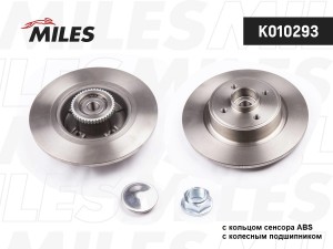 Диск тормозной задний с подшипником RENAULT MEGANE I/SCENIC I 97-03 (TRW DF4272B K010293 MILES