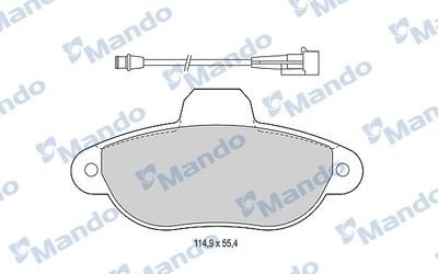 Колодки тормозные FIAT Punto,Panda (94-) передние (4шт.) MANDO MBF015497 MANDO