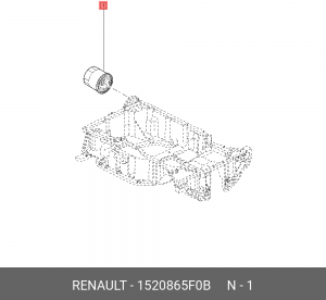 ФИЛЬТР МАСЛЯНЫЙ 1520865F0B RENAULT