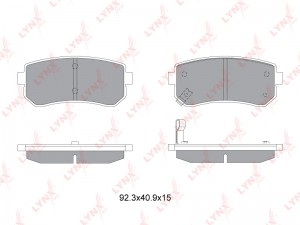 Колодки тормозные HYUNDAI Accent (06-),i30 KIA Ceed,Rio (05-) задние (4шт.) LYNX BD-3628 LYNXAUTO