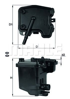 YAMAHA D=55ММ/L=58ММ OX803 MAHLE KNECHT