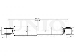 Амортизатор газовый задней подвески SAB-10653 UNIO