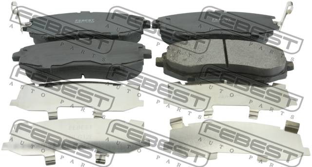колодки дисковые перед. с антиск. пл.! (P78013)\ Subaru Lagacy IV/Outback 2.0/2. 0801-G12F FEBEST