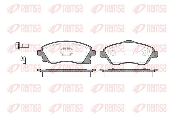 774 12 колодки дисковые п.\ Opel Corsa C 1.0-1.7DTi 00> 0774.12 REMSA