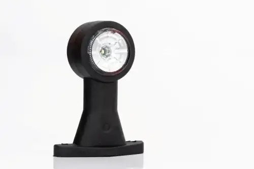 фонарь габаритный! рожок LED прямой, на ножке, L=130мм, с кабелем, 12-36V\ FT009BLED FRISTOM