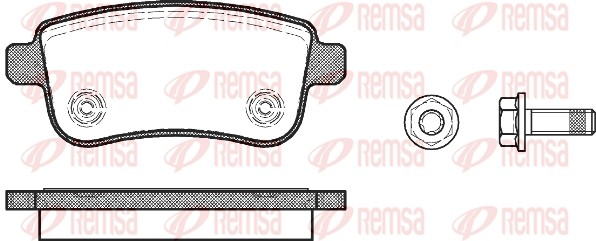 1387 00 GDB1791=FDB4182 [440603734R] !колодки дисковые з.\ Renault Megane Sedan/ 138700 REMSA